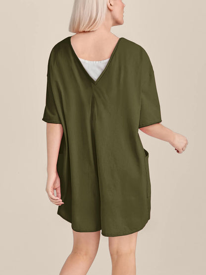 Oversized Tee Romper - Maternity & Postpartum