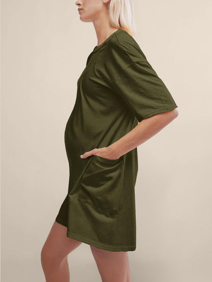 Oversized Tee Romper - Maternity & Postpartum