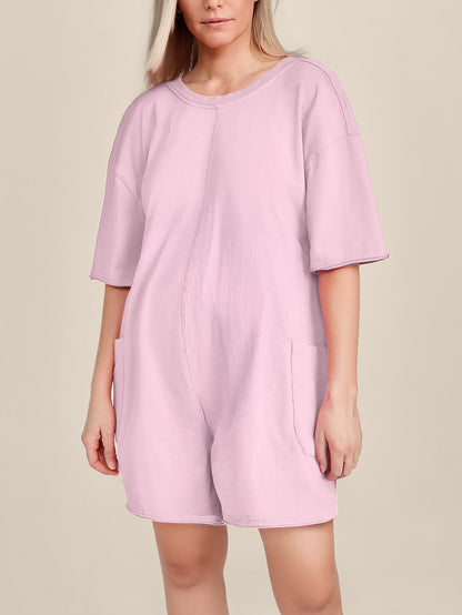 Oversized Tee Romper - Maternity & Postpartum