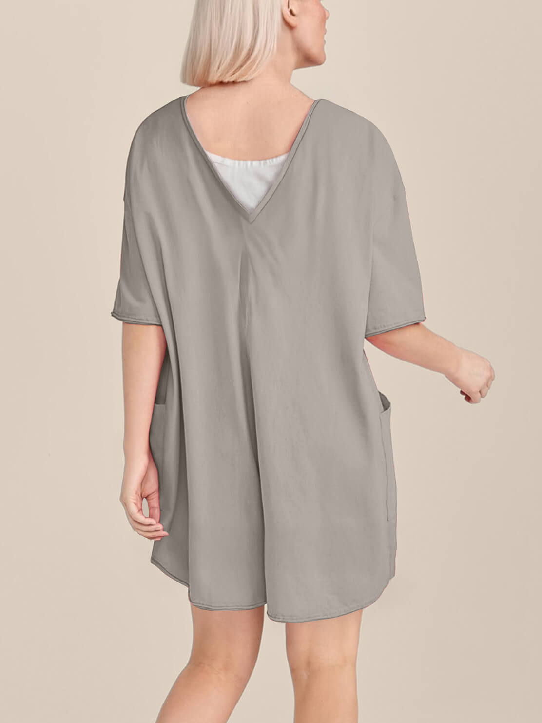 Oversized Tee Romper - Maternity & Postpartum