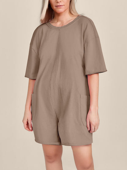 Oversized Tee Romper - Maternity & Postpartum