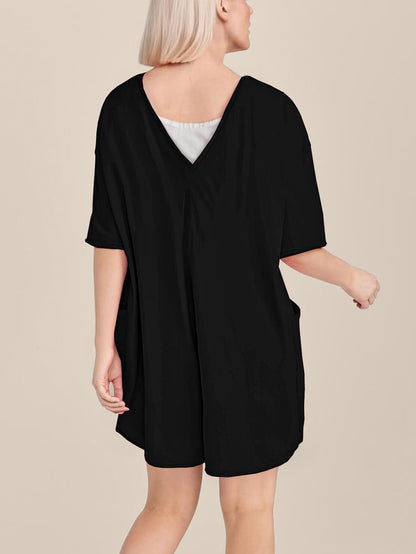 Oversized Tee Romper - Maternity & Postpartum