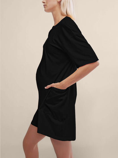 Oversized Tee Romper - Maternity & Postpartum