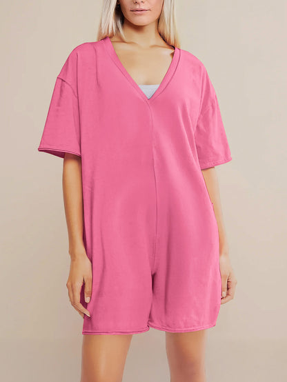 Oversized Tee Romper - Maternity & Postpartum