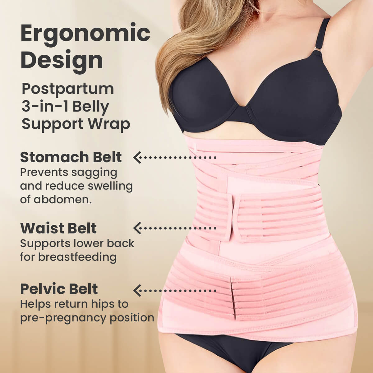 Postpartum 3-in-1 Belly Support Wrap
