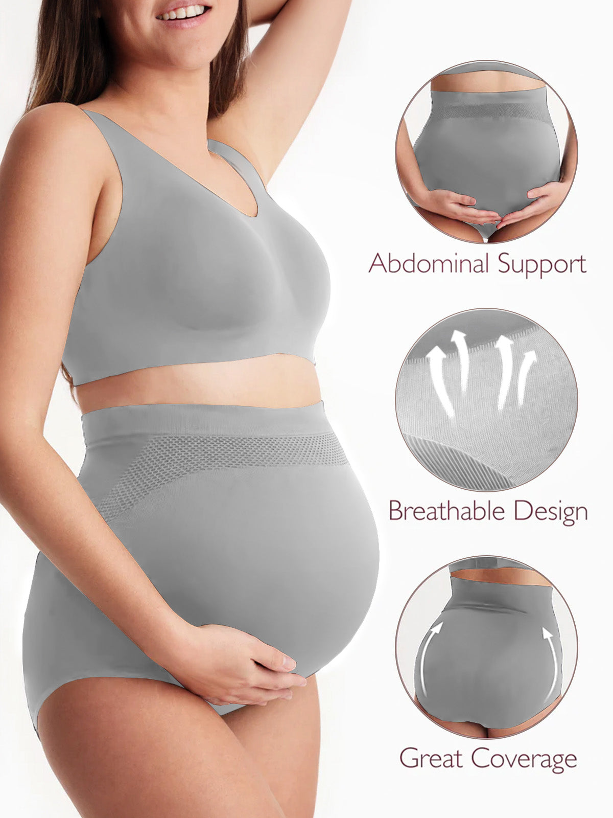 Maternity High Waist Underwear (3 Pack)